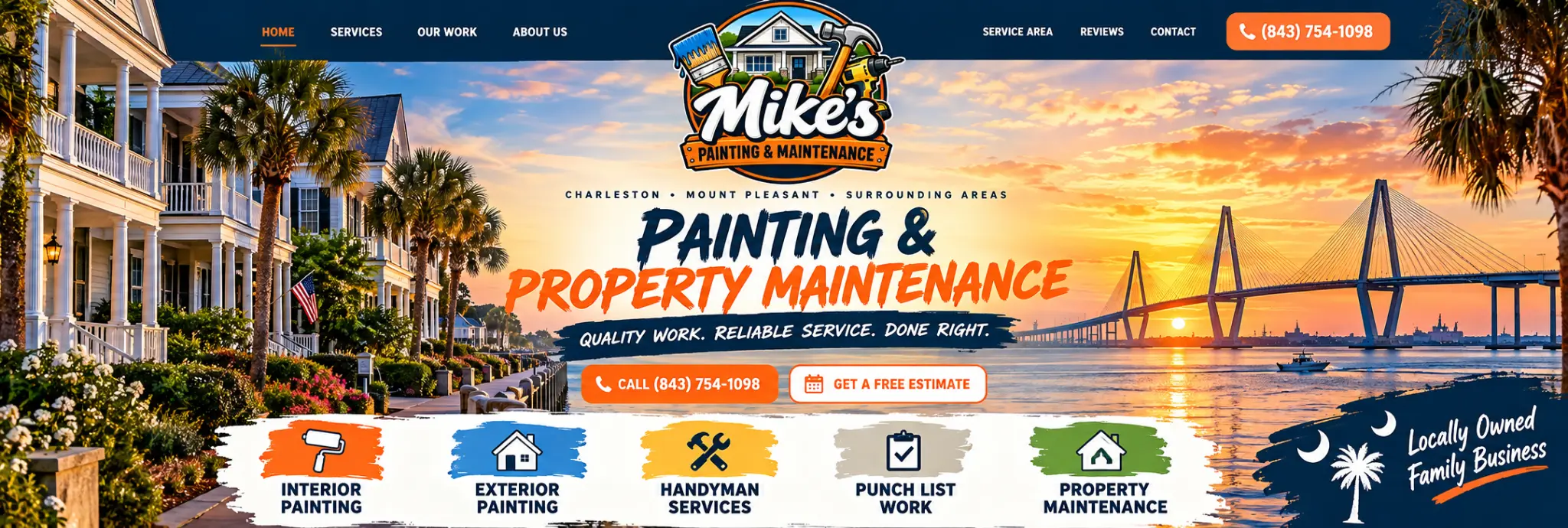 Mike's Painting & Maintenance: painting and property maintenance for Charleston, Mount Pleasant and surrounding areas. Quality work, reliable service, done right.